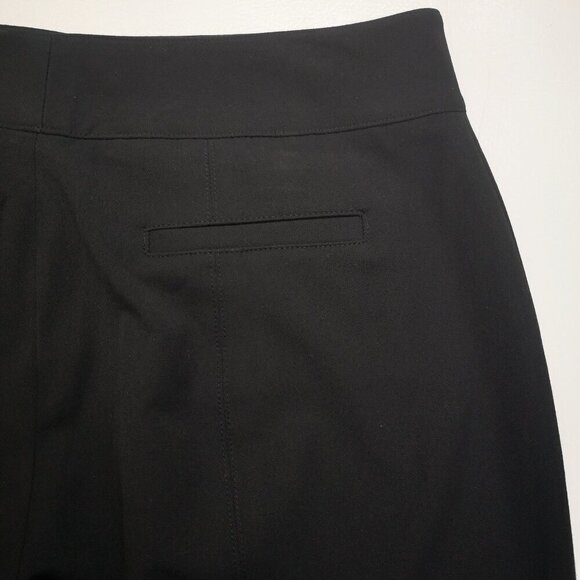 Nine West Ladies Size 10 Black Straight Leg Zipper & 2 Clasp Closure Dress Pants - Picture 9 of 14